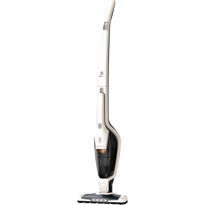 Aspirator Vertical Cu Acumulatori Ergorapido Eer7allrgy 45 Min Autonomie 18 V Alb Satinat Eer7allrgy Electrolux