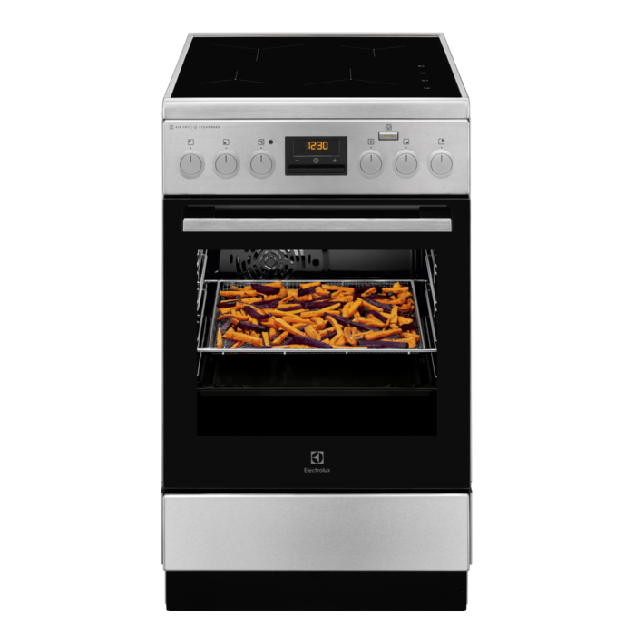 Electrolux Aragaz electric SteamBake AirFry cataliza 50 cm inox LKI564200X