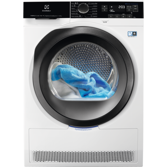 Electrolux Uscător de rufe cu pompă de căldură 3DSense PerfectCare900 EW9H188SC