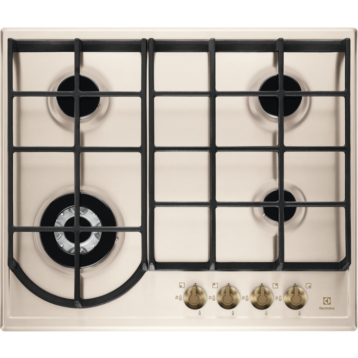 Electrolux Plită gaz Rococo 60 cm crem EGH6343RON