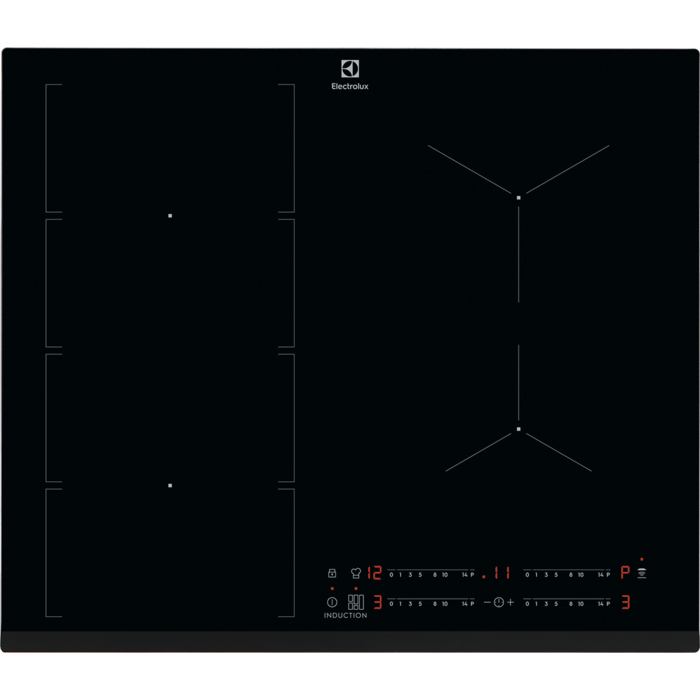 Electrolux Plită inducţie FlexiBridge 60 cm negru CIV654