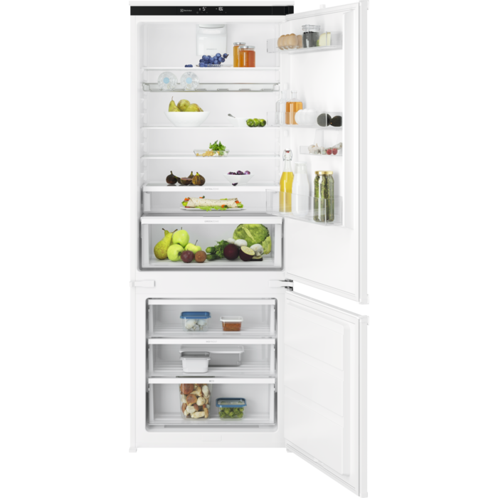 Electrolux Combină frigorifică încorporabilă No Frost clasă E 376 litri H 188 cm Alb ECB7TE70S