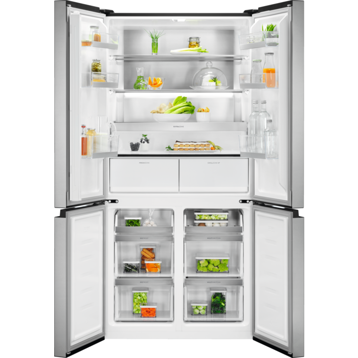 Electrolux Combină frigorifică Frost free clasă E 522 litri 190 cm Gri + aspect Inox ELT9VE52U0