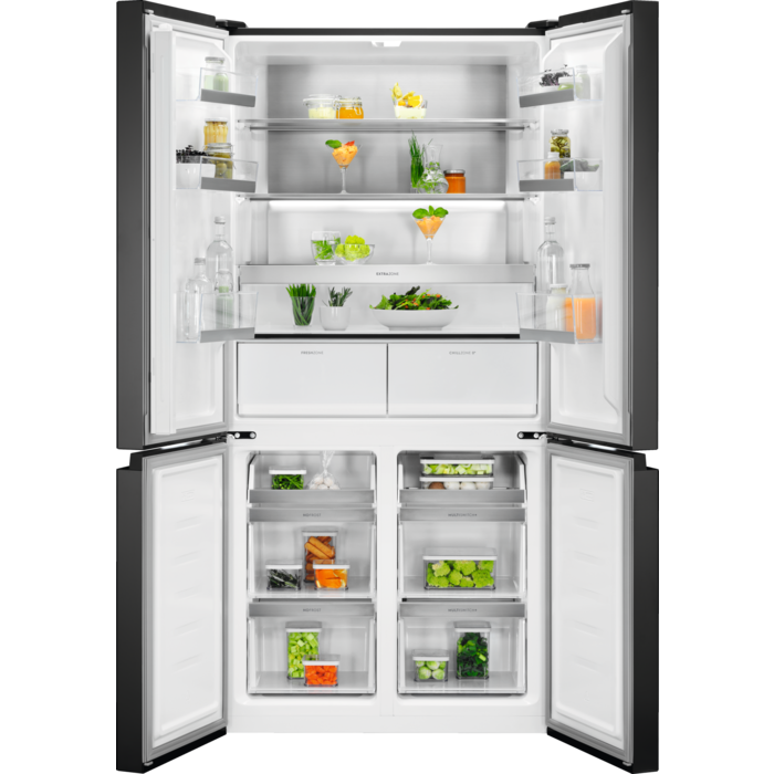 Electrolux Combină frigorifică Frost free clasă E 522 litri 190 cm Negru + sticlă lucioasă ELT9VE52M0