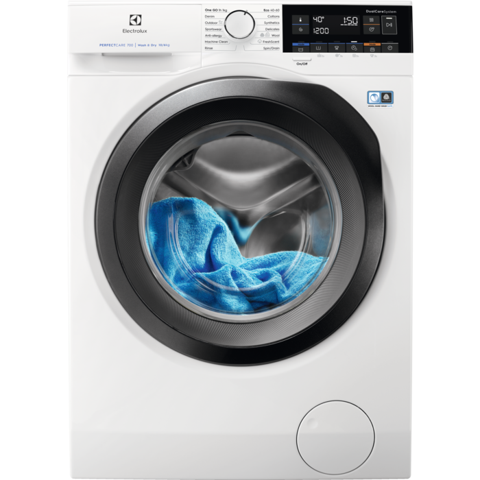 Electrolux Mașină de spălat cu uscător PerfectCare700 clasă D 9 kg EW7WP369S