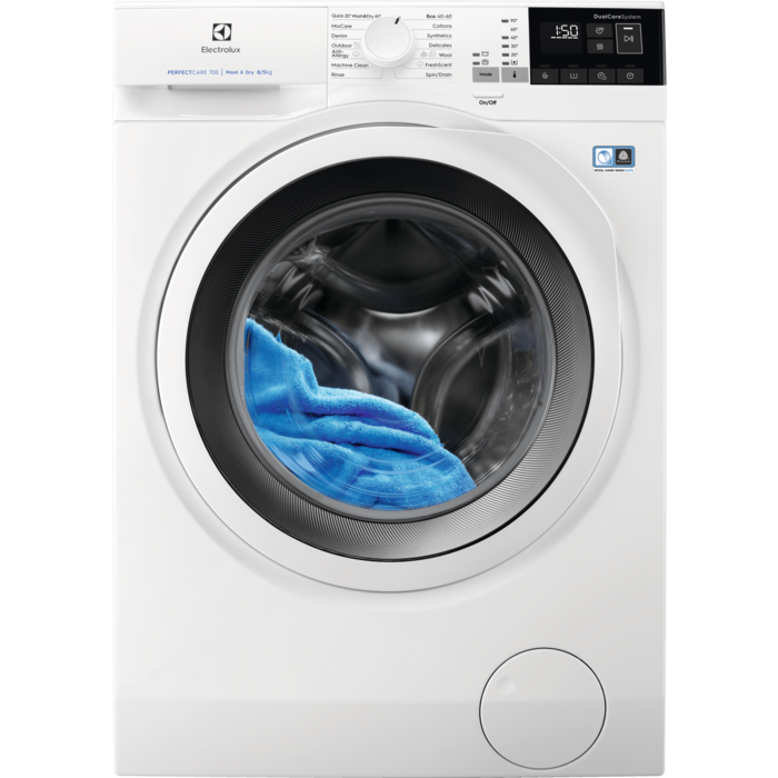Electrolux Mașină de spălat cu uscător PerfectCare700 clasă E 8 kg EW7WO448W