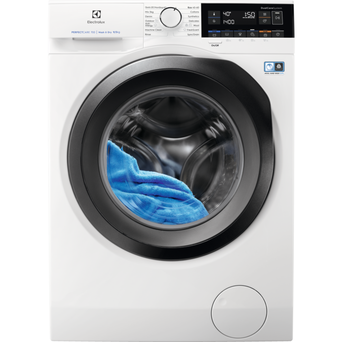 Electrolux Mașină de spălat cu uscător PerfectCare700 clasă E 9 kg EW7WO349S