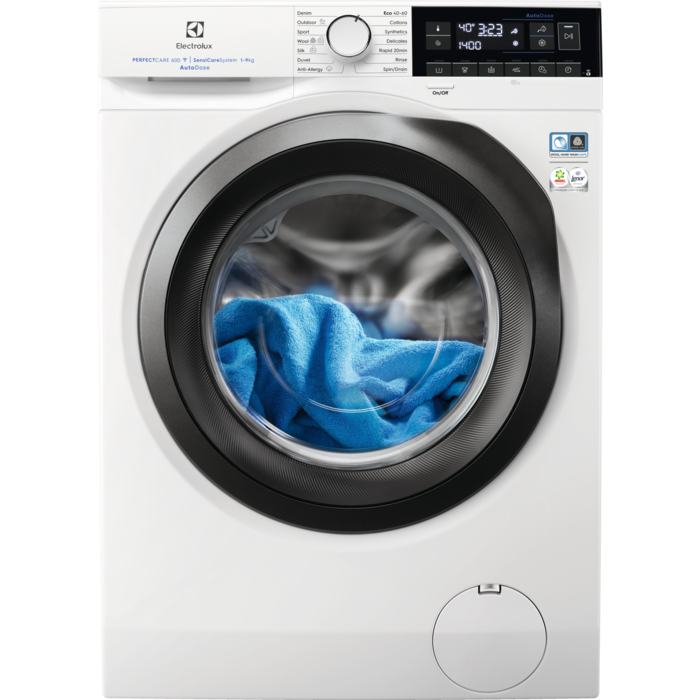 Electrolux Mașină de spălat rufe PerfectCare600 clasă A cu AutoDose și WiFi 9 kg EW6F349BSA