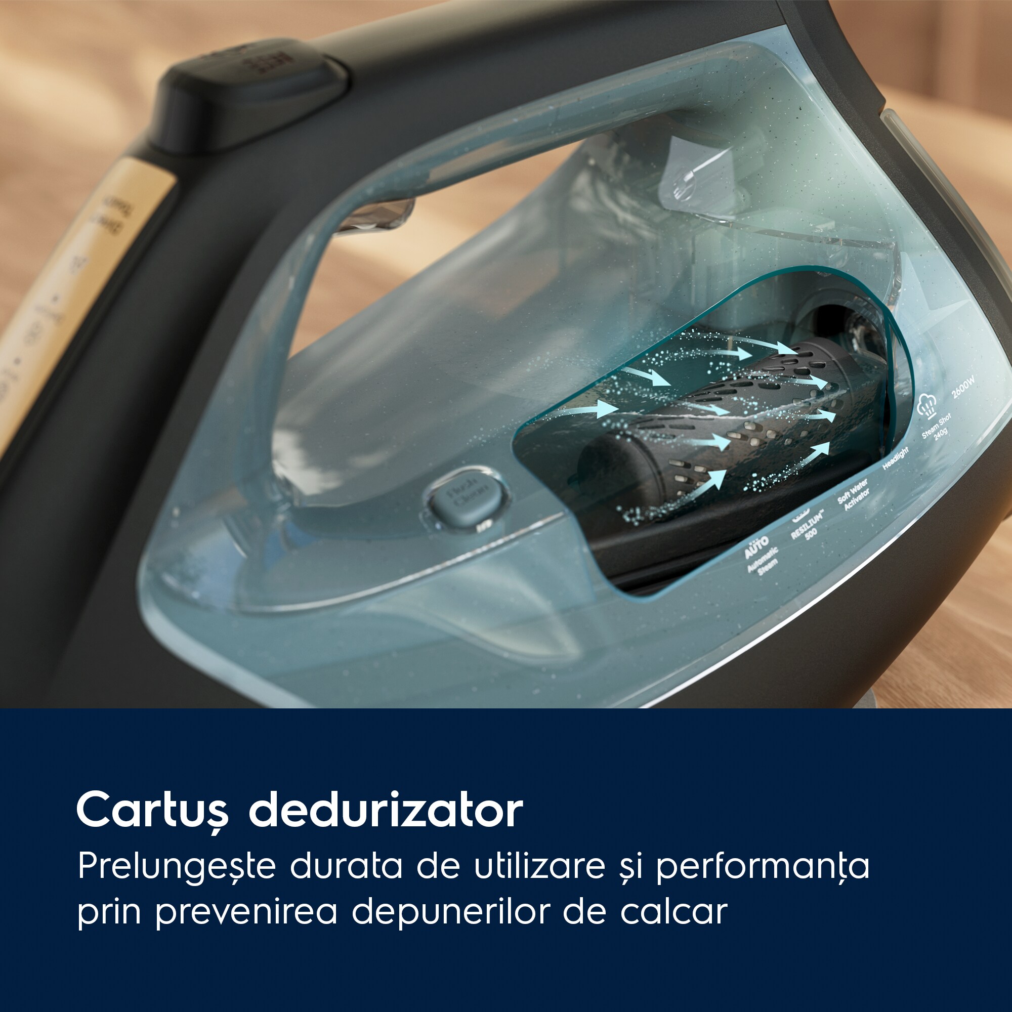 Electrolux - Fier de călcat cu abur - E8SI2-8OG