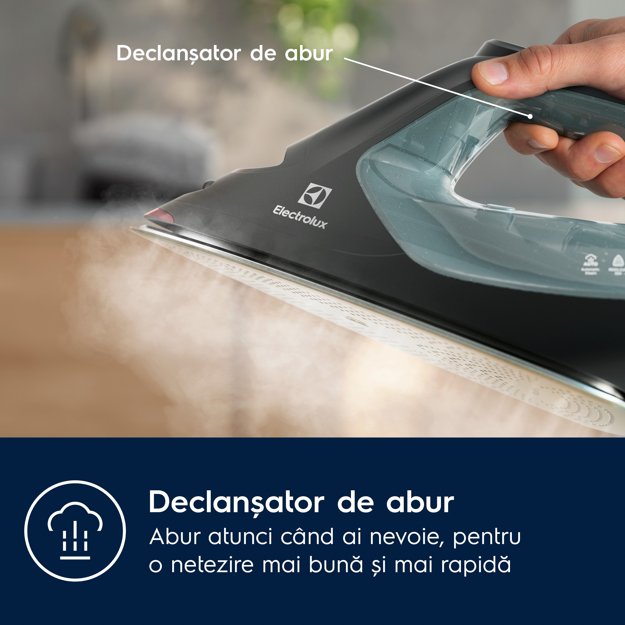 Electrolux - Fier de călcat cu abur - E8SI2-8OG
