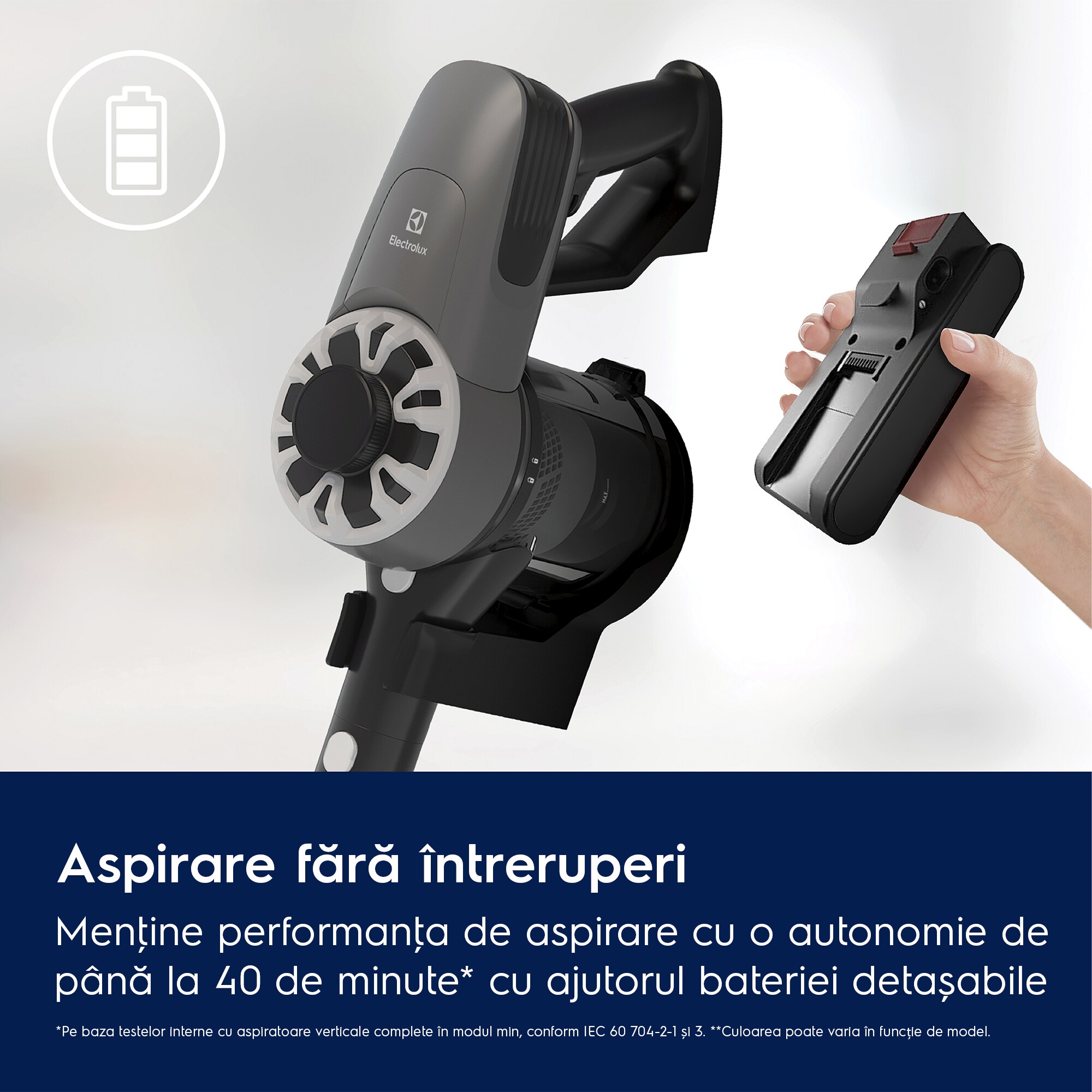 Electrolux - Aspirator vertical fără fir - EP31CB21TG