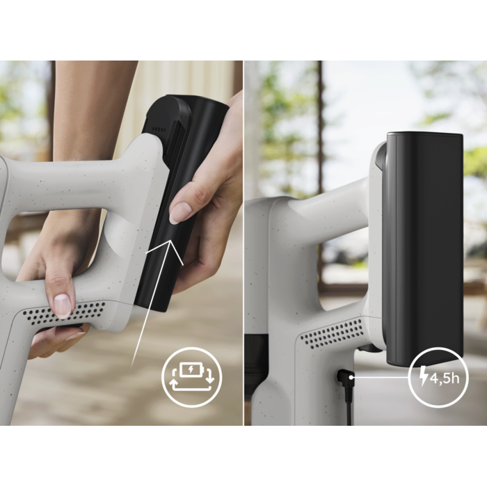 Charge right on the product – automatic protection stops overcharging