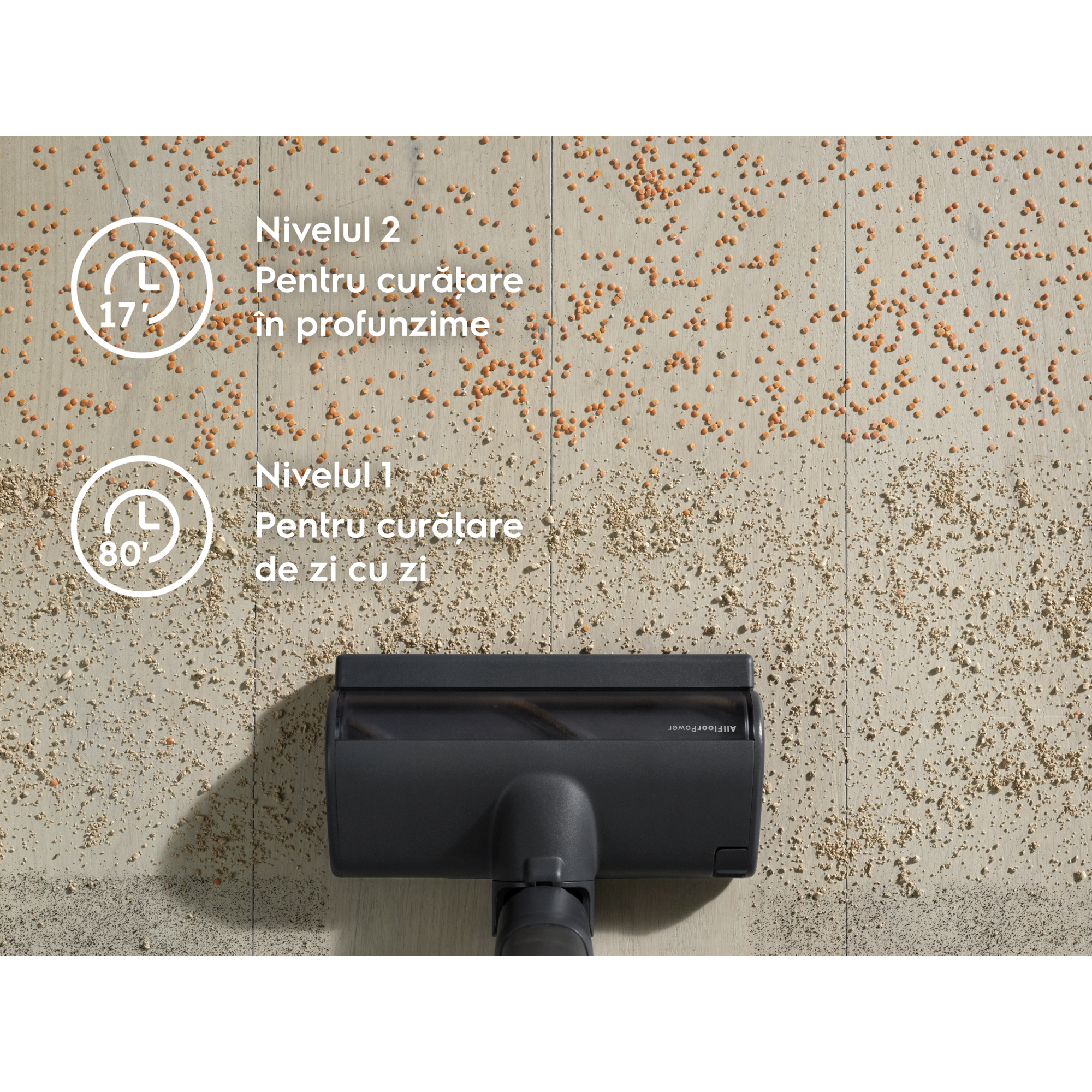 Nivelul 2 Pentru curăţare în profunzime Nivelul 1 Pentru curăţare de zi cu zi
