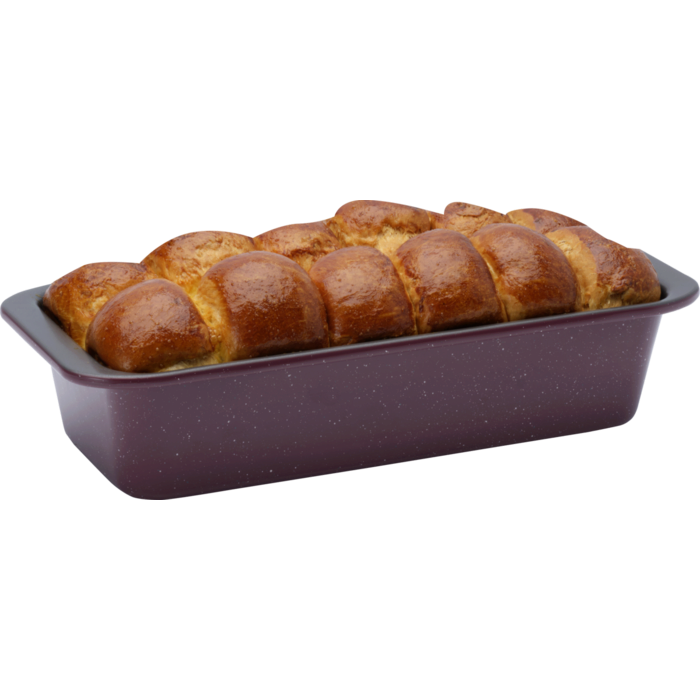 Product in use, tray fileld with a briosh bread loaf