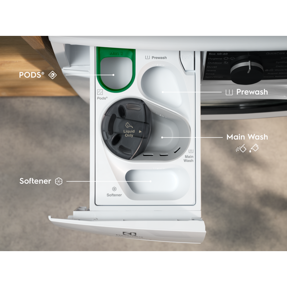 Electrolux - Mașină de spălat rufe independentă cu uscător - EW8W4402QE