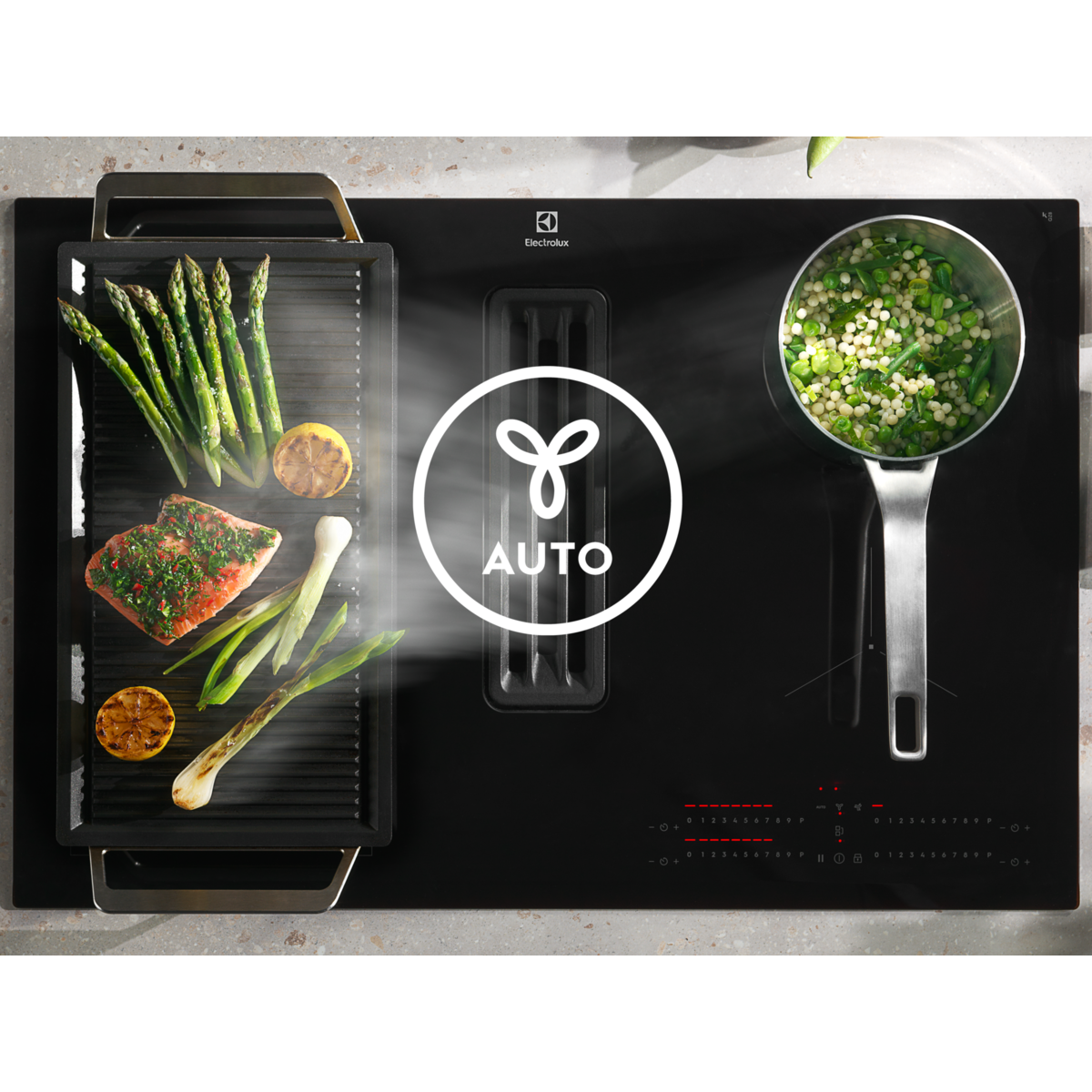Electrolux - Plită cu hotă ComboHob - KCC83443