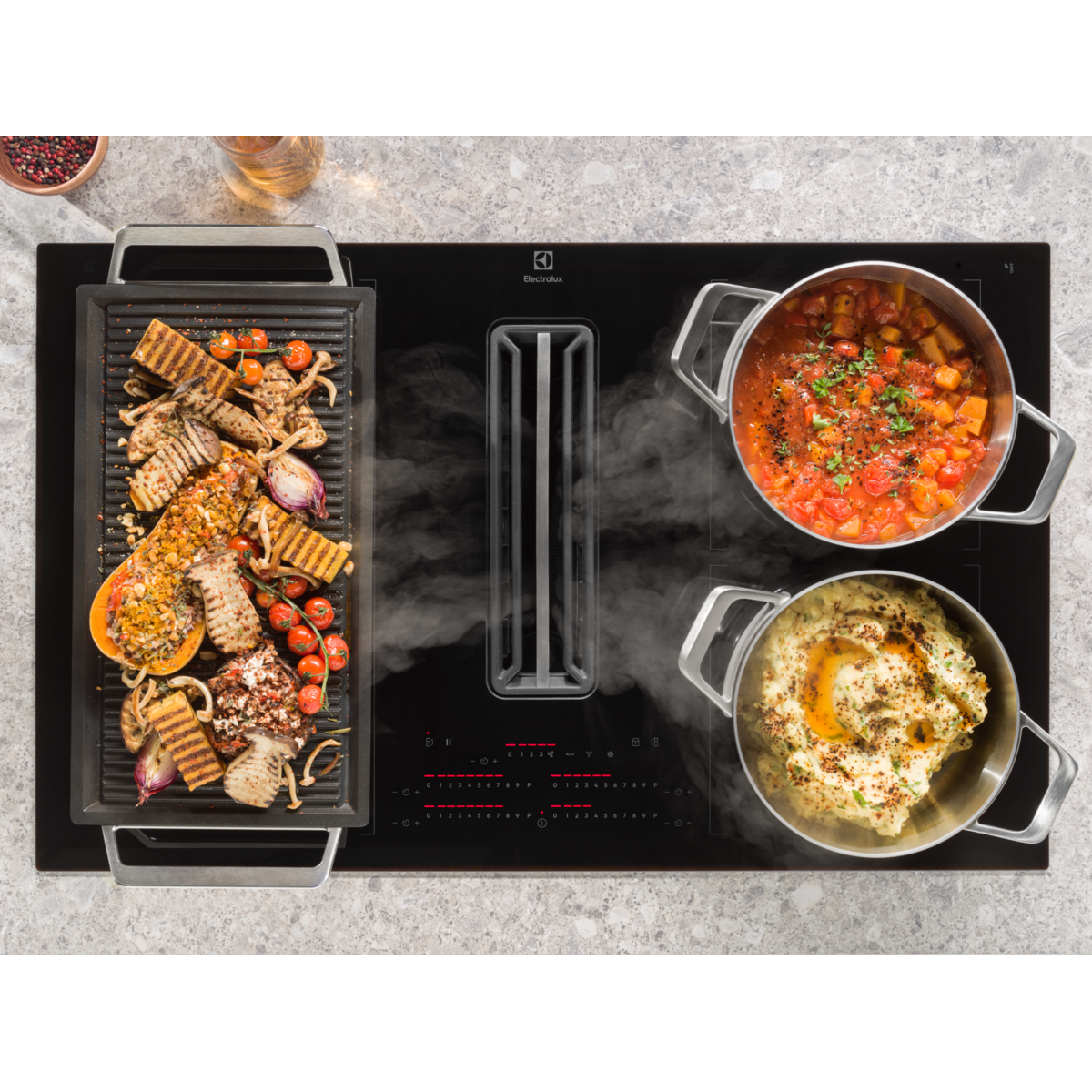 Electrolux - Plită cu hotă ComboHob - KCC85450