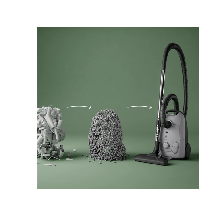 bagged cleaner and main nozzle made with up to 37% recycled plastic for a more mindful choice.