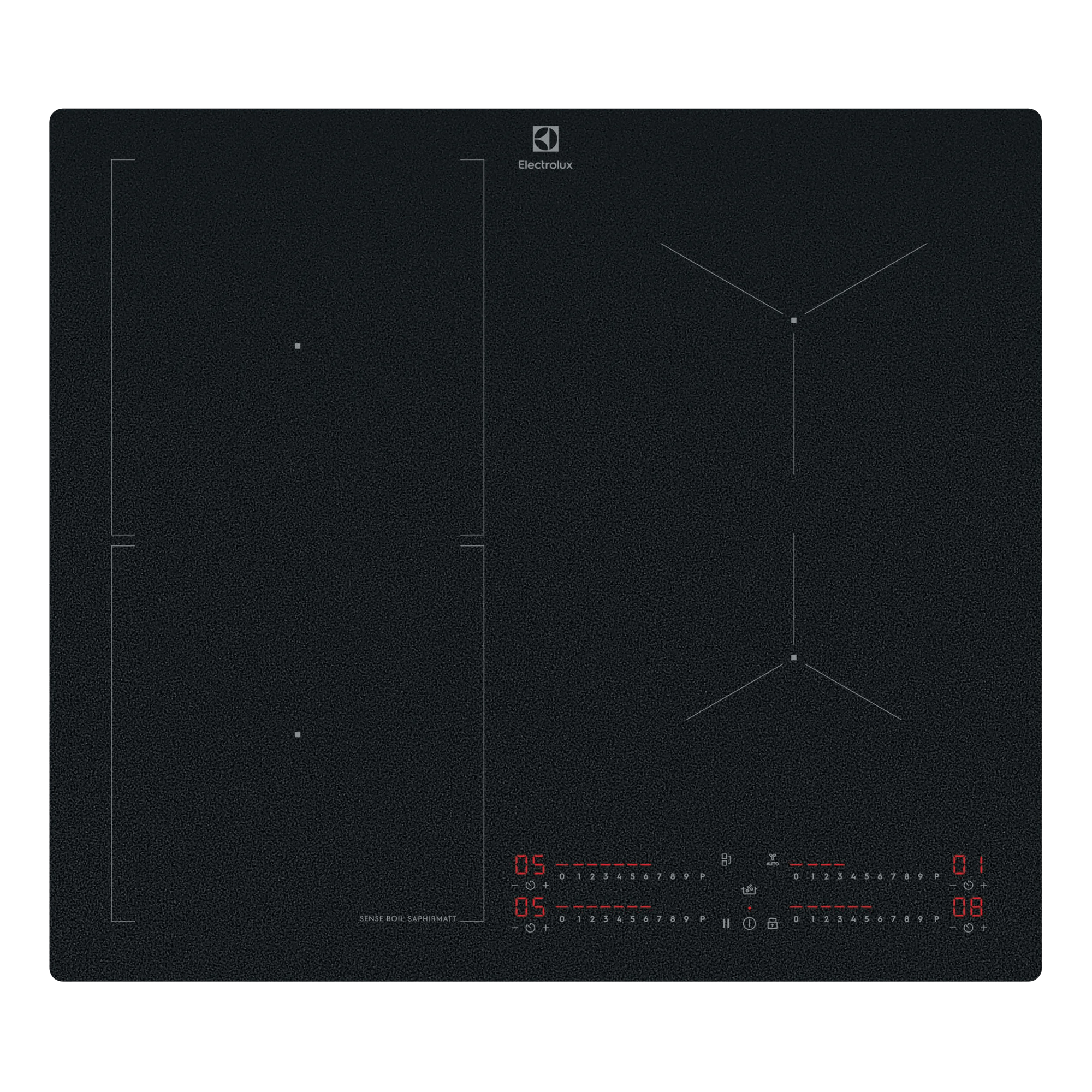 ウチヤマ Plita cu inductie SaphirMatt® 700 SenseBoil 60 cm Negru; Scratch