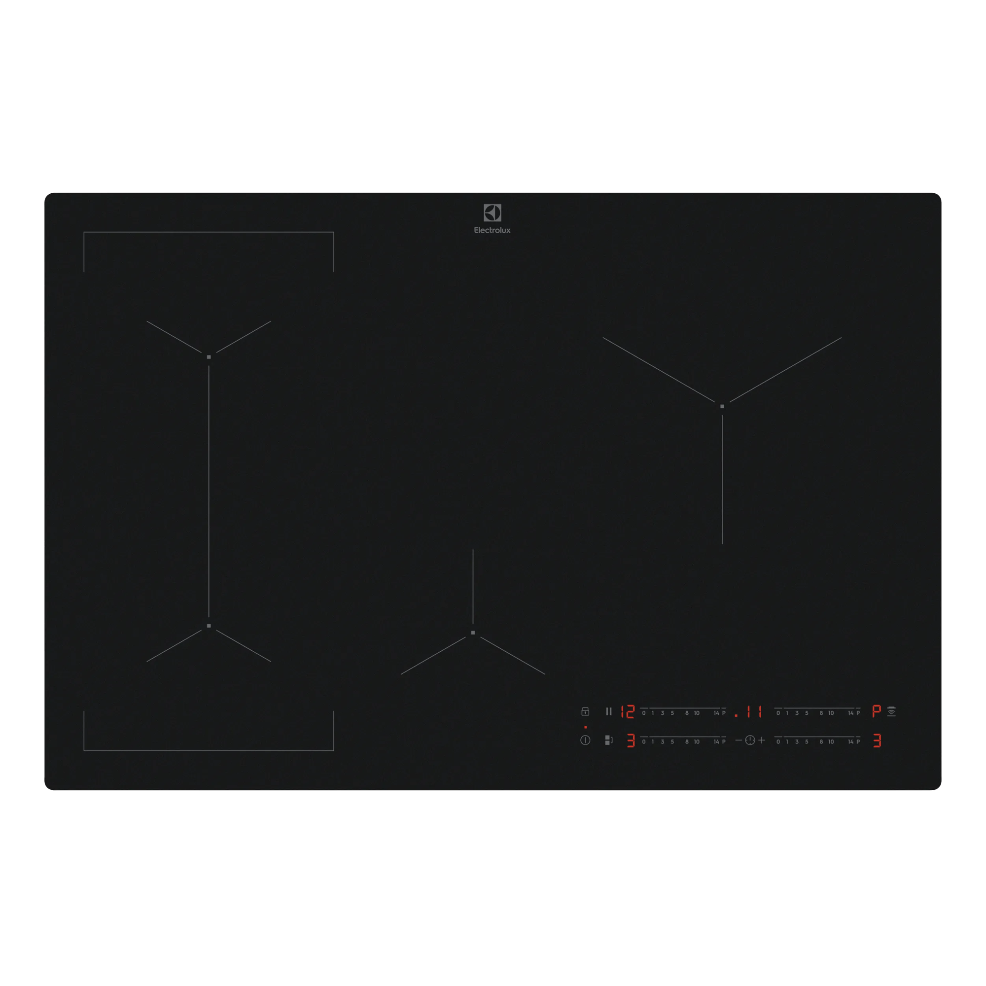 Plita cu inductie SaphirMatt® SE 600 Bridge 80 cm Negru; Scratch