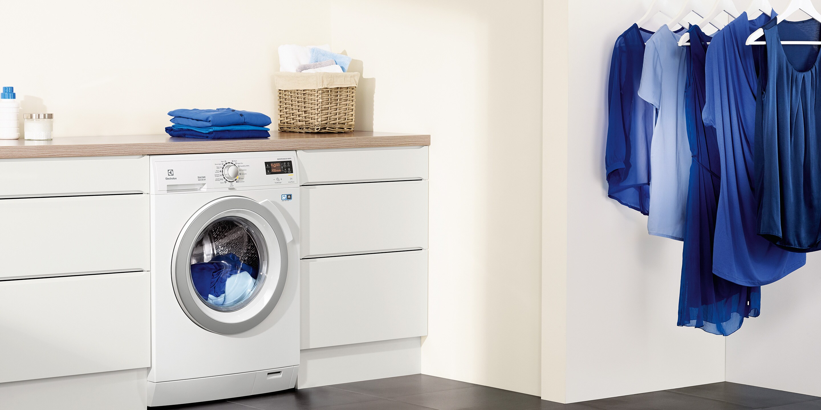 Electrolux DualCare într-o spălătorie