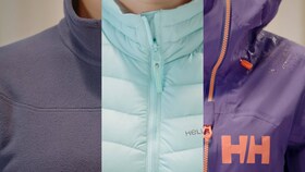 Trei tipuri diferite de geci Helly Hansen.
