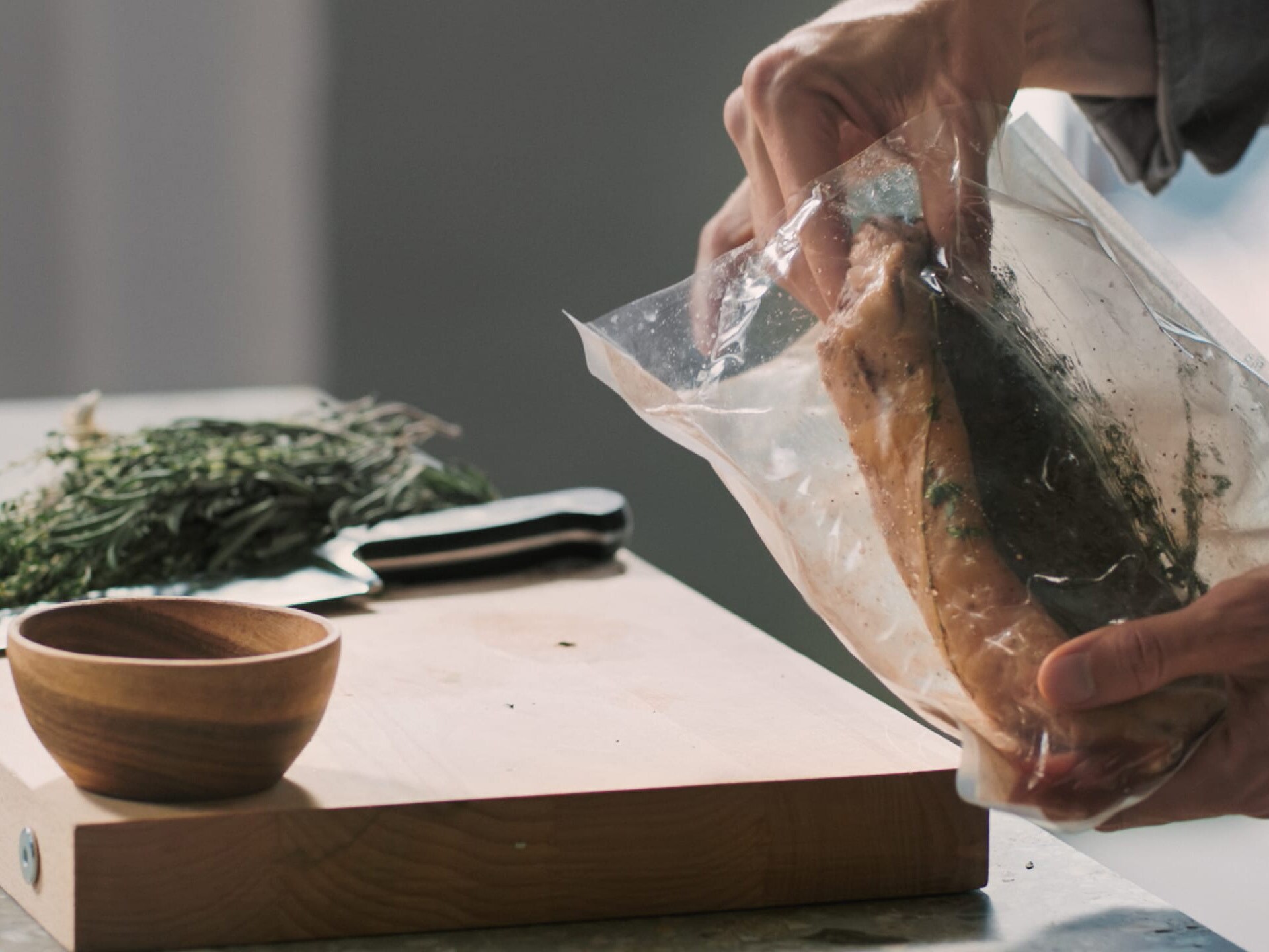 cooking fish with sous vide