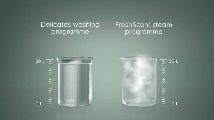 Două containere ilustrate pe fundal verde.
