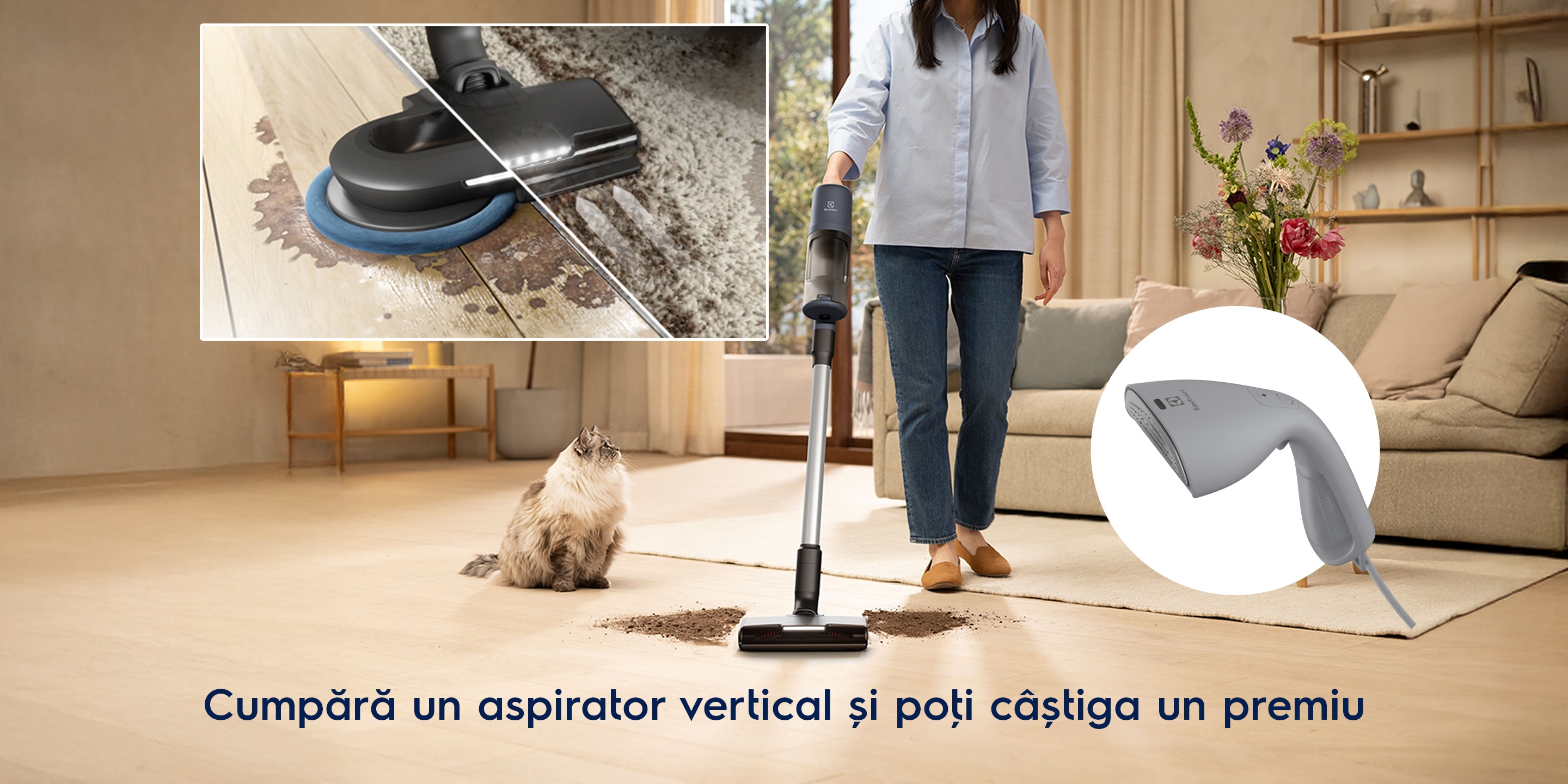 Aspiri și speli fără efort