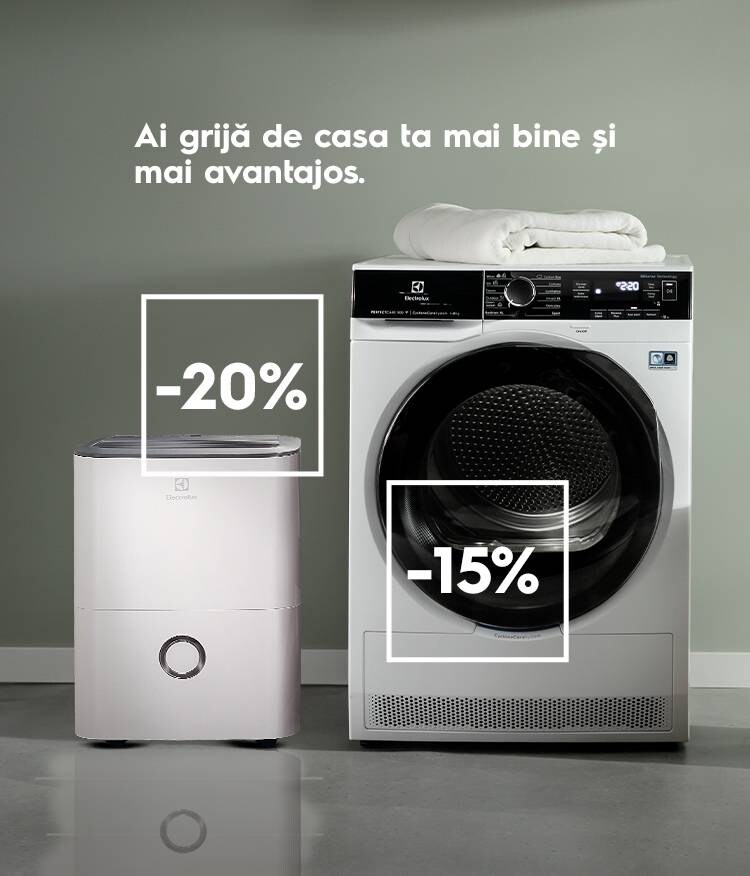 Descoperă promoţia la uscătoare și dezumidificatoare