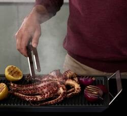 caracatita pe gratarul Plancha Grill