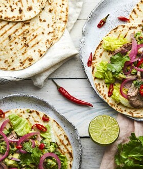 tacos cu vita la gratarul Plancha Grill